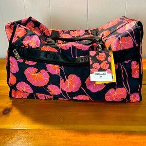 Diane von Furstenberg for Target Duffle Poppies Pink Multi Overnight Travel Bag